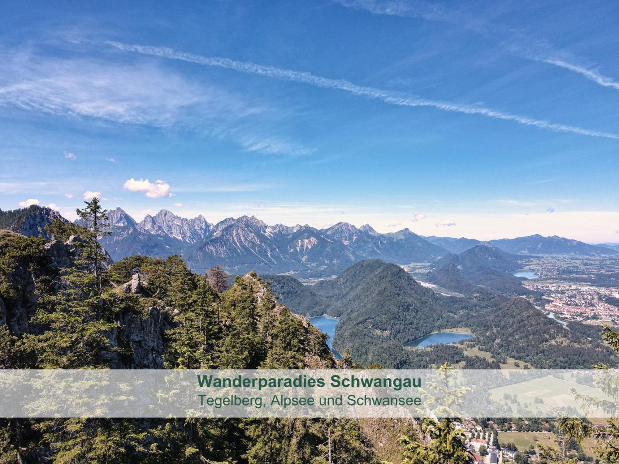 Chalet - Ferienwohnungen - Biohof Stoeger - Panoramasuedbalkon - Grandiose Aussicht Auf See, Berge Und Schloss Neuschwanstein Rieden Luaran gambar