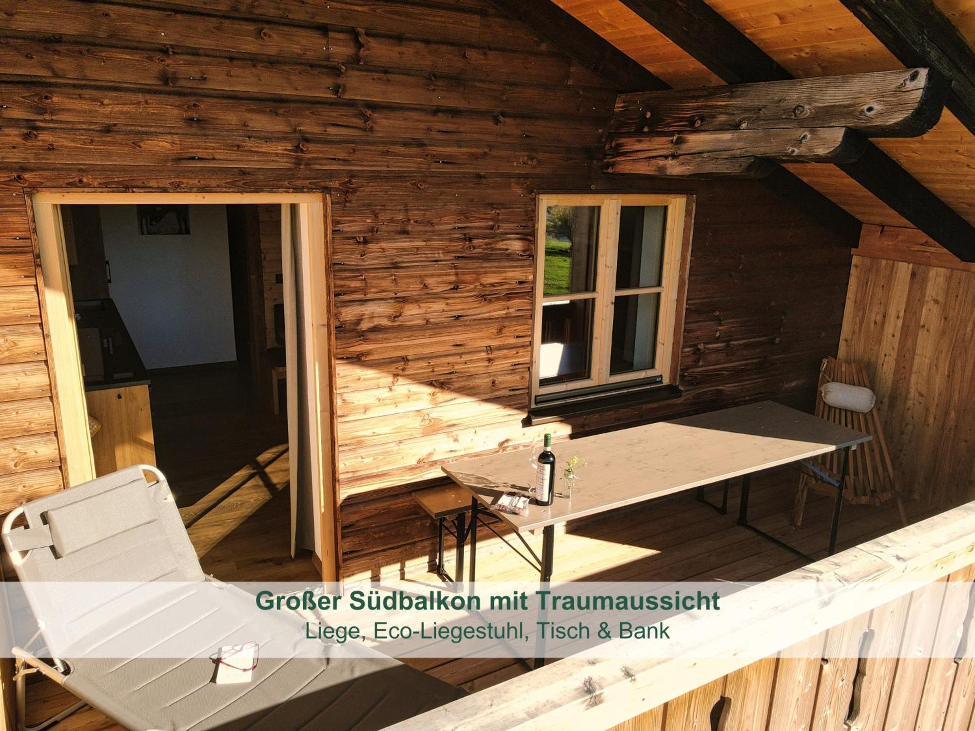 Chalet - Ferienwohnungen - Biohof Stoeger - Panoramasuedbalkon - Grandiose Aussicht Auf See, Berge Und Schloss Neuschwanstein Rieden Luaran gambar
