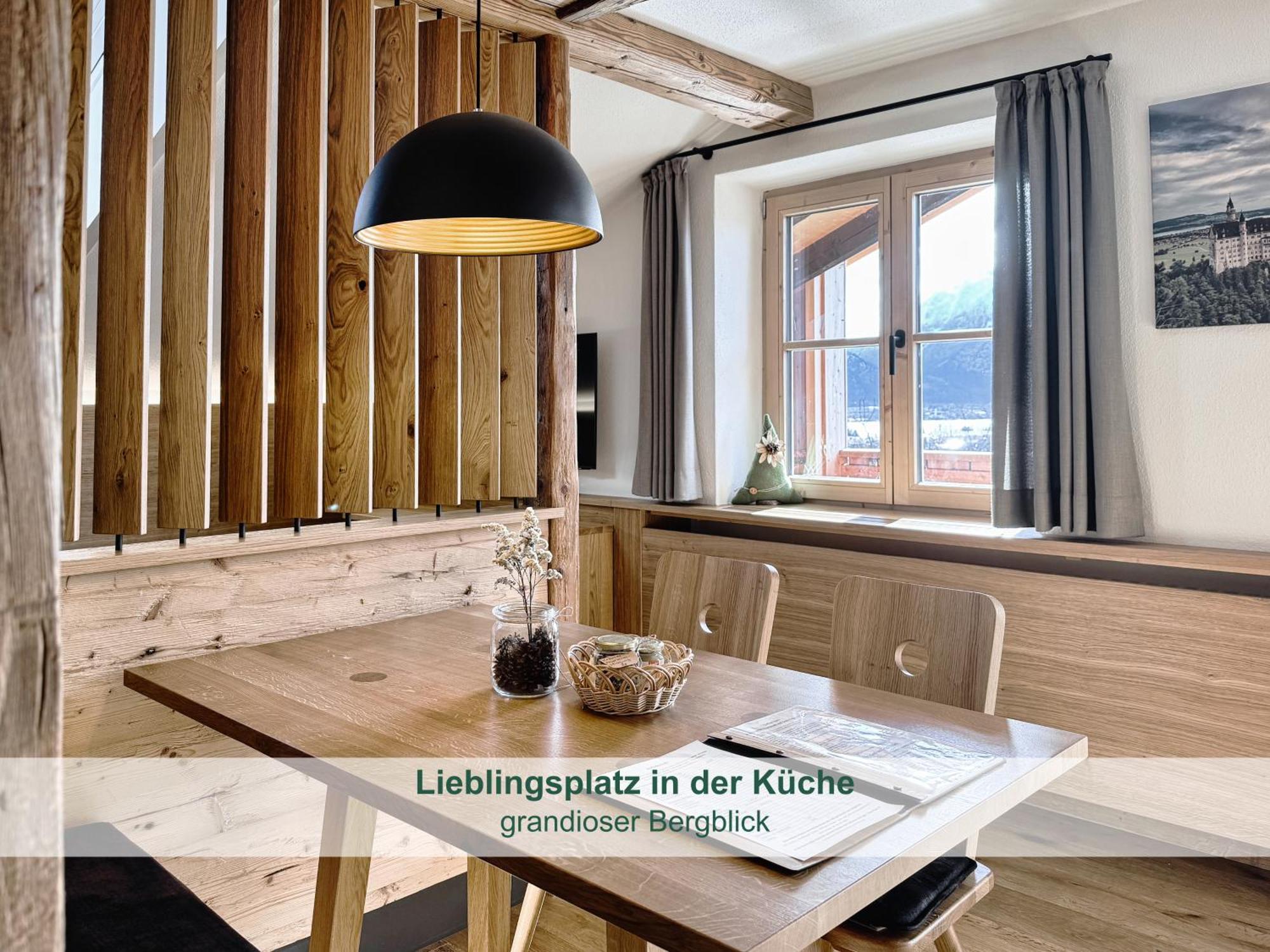 Chalet - Ferienwohnungen - Biohof Stoeger - Panoramasuedbalkon - Grandiose Aussicht Auf See, Berge Und Schloss Neuschwanstein Rieden Luaran gambar